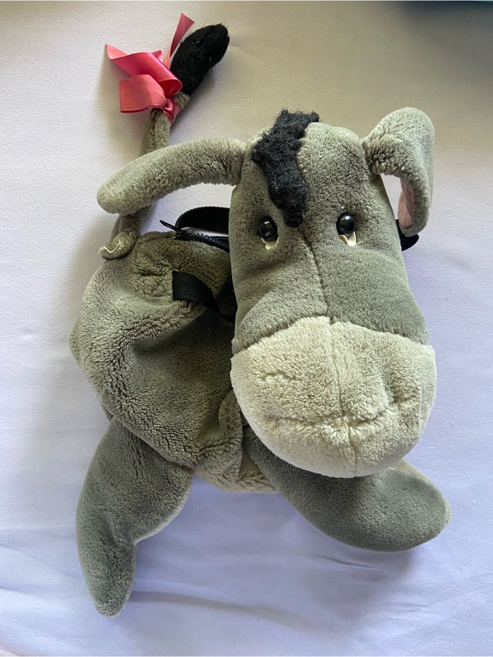 DISNEY Grey VINTAGE Plushy EEYORE Handbag